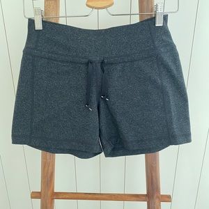 Lululemon dark Heather grey shorts, size 4